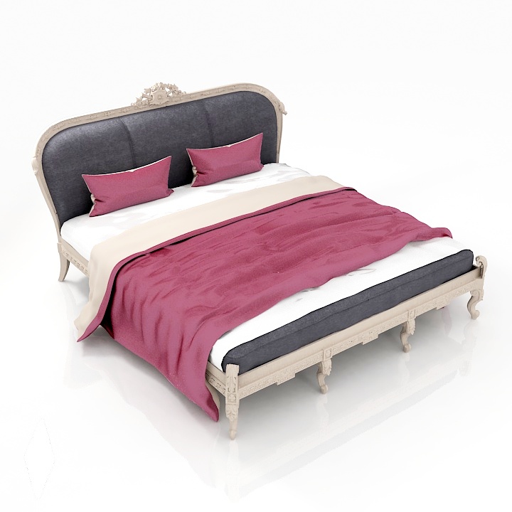 classic bed 3D Model Preview #82dd08af