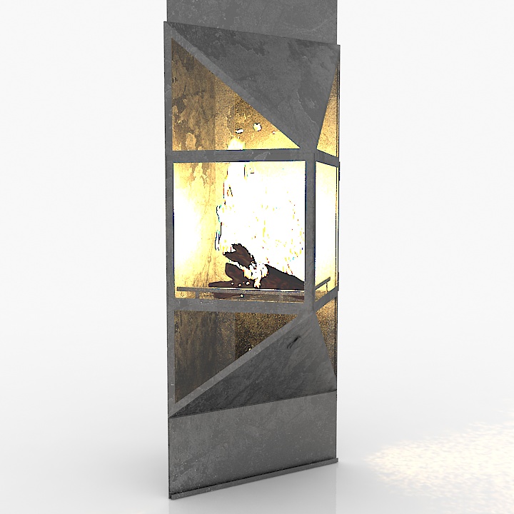 Archifocus Fireplace 3D Model Preview #e872329b