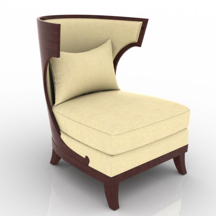 Baker Atrium Chair 3D Model Preview #02b1053d