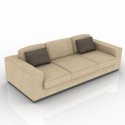 Zxcell Sofa 3D Model Preview #6afbc154