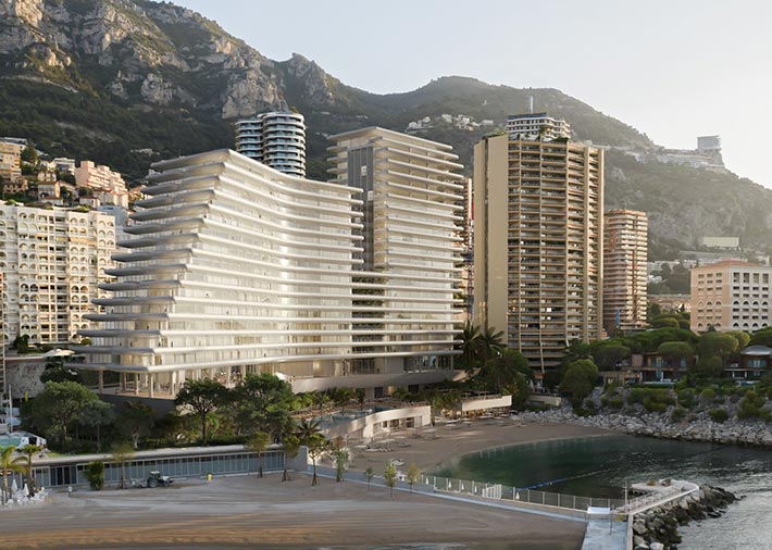 Beach Plaza hotel by RMJM Milano, Monte Carlo, Monaco