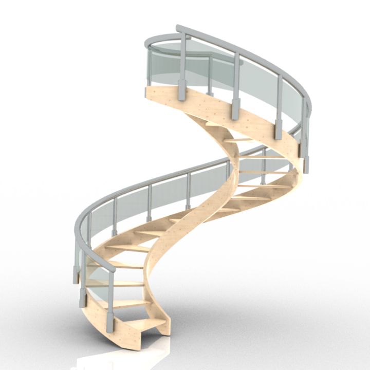 scala elicoidale-01 stair 3D Model Preview #486552a9