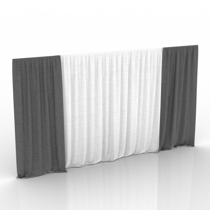 curtain standart 3D Model Preview #336ff395