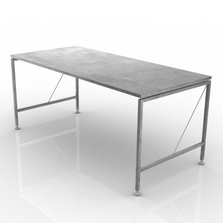 black table stand 3D Model Preview #90508912