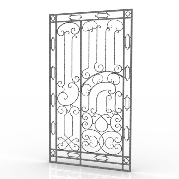 Forged Gate 3D Model Preview #c30fa04c