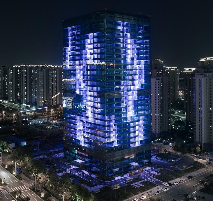 CRYSTAL office tower by SAKO Architects, Jinan, China