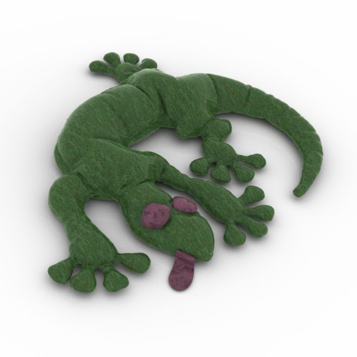 gecko pillow toy 3D Model Preview #06c3f69c