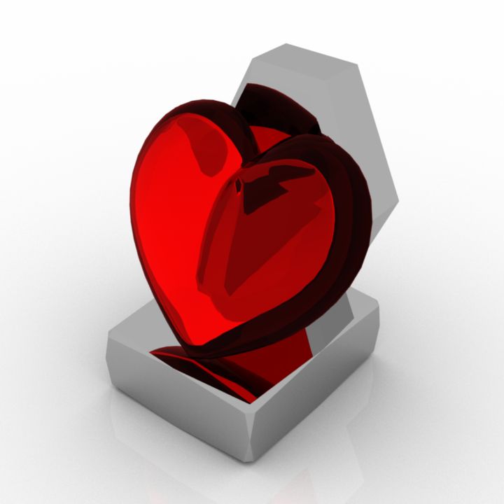 Heart Decor Detail 3D Model Preview #553e8b0b
