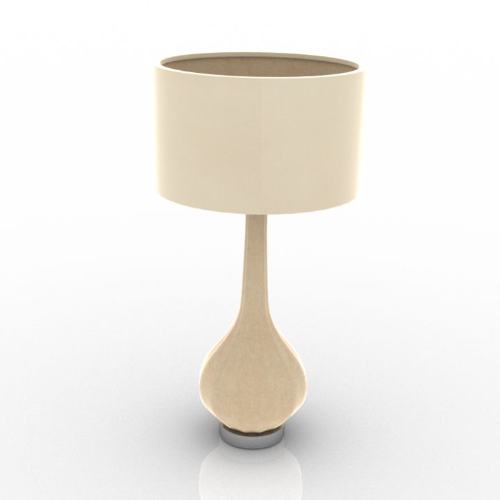 heathfield elenor ivory crackle desk lamp 3D Model Preview #d2ad0ac1
