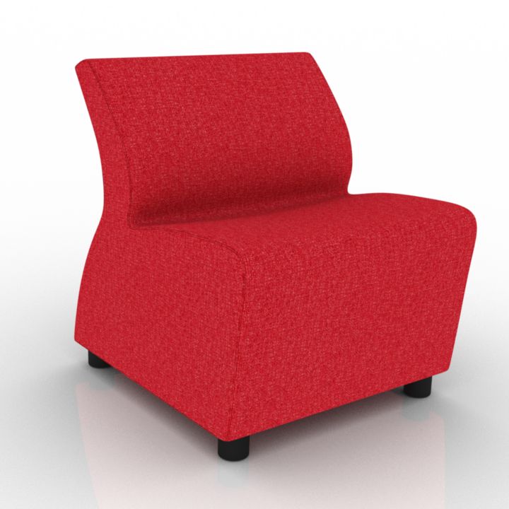 kasual kastel sofa-armchair module 3D Model Preview #a2a07cba