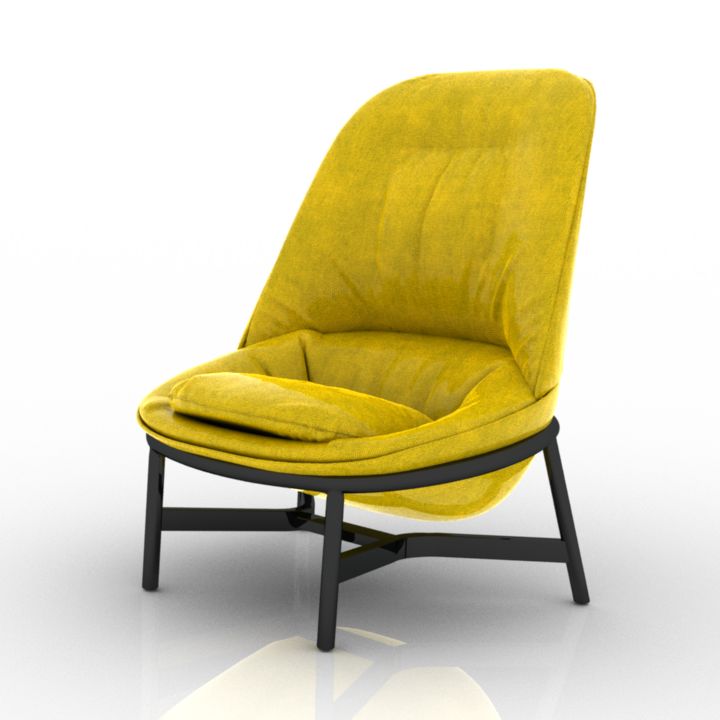 arflex ladle chair 02 3D Model Preview #e0dd7f53