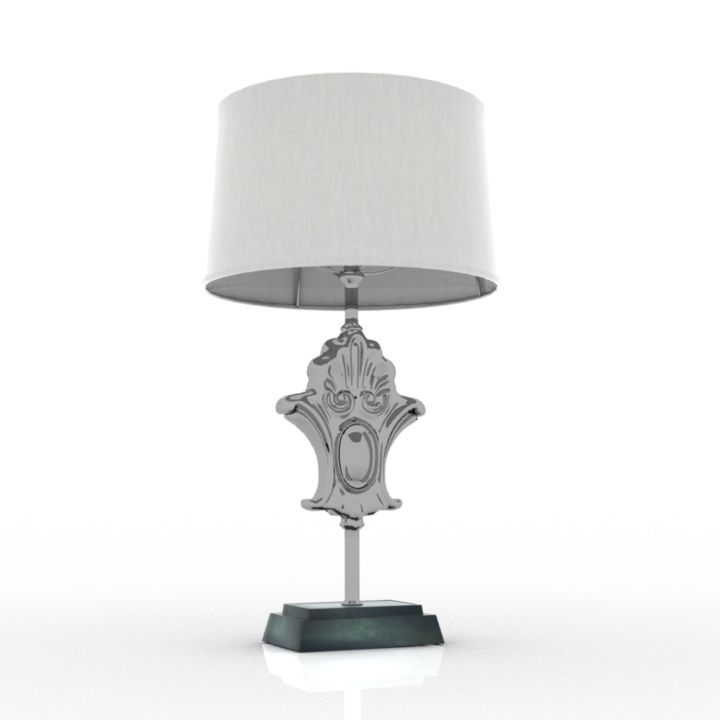 metal ethnic table lamp 3D Model Preview #2a9b8a4b
