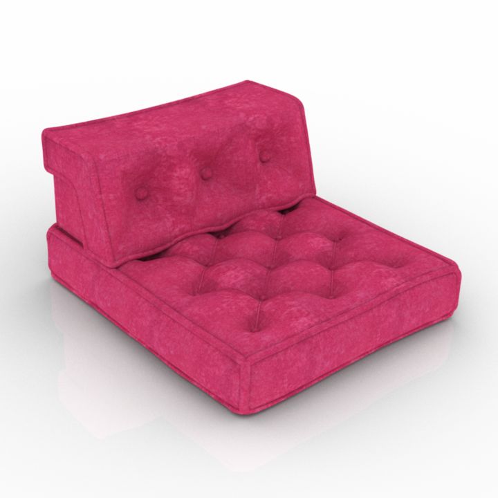 modern oriental single sofa 3D Model Preview #4c944c52