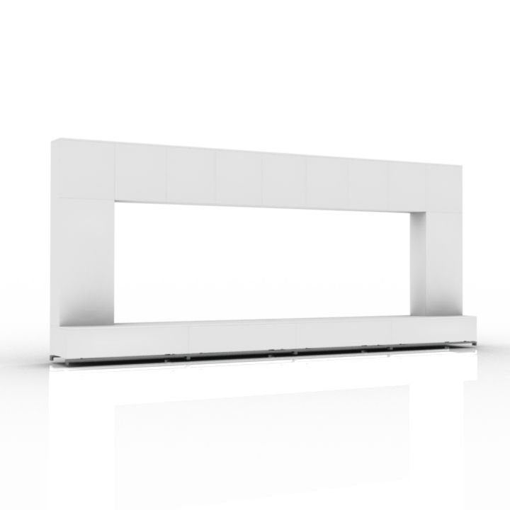 tv stand ood life wall 3D Model Preview #ae12d0e6