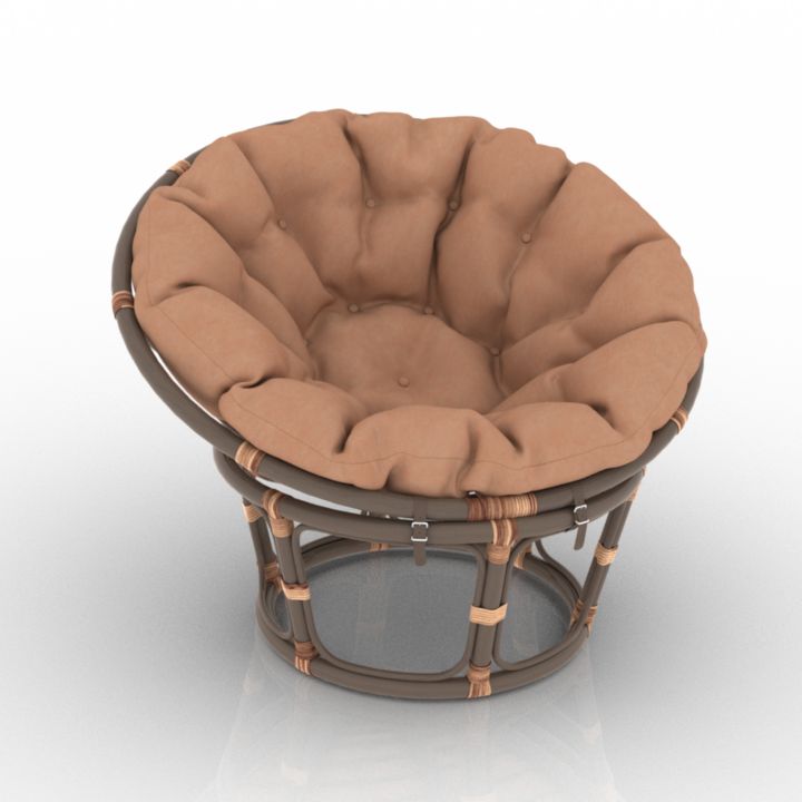 papasan chair 3D Model Preview #b81938f4