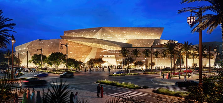 Opera house by Snøhetta, Diriyah, Saudi Arabia