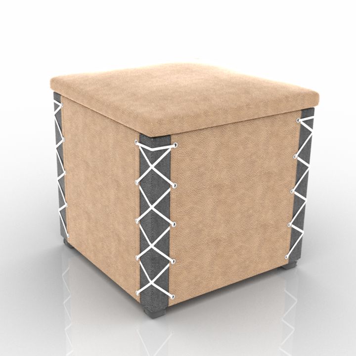 ottoman mdf 3D Model Preview #6bc9cdcb