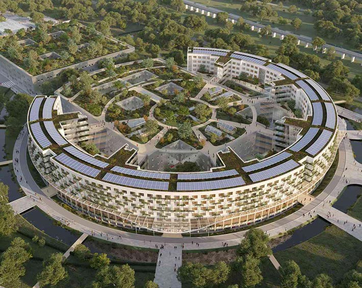 Helora hospitals by Vincent Callebaut, Colfontaine, Belgium
