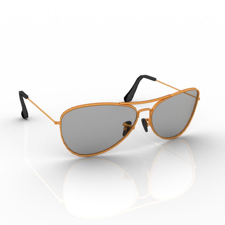 ray ban glasses 3D Model Preview #02a8248d