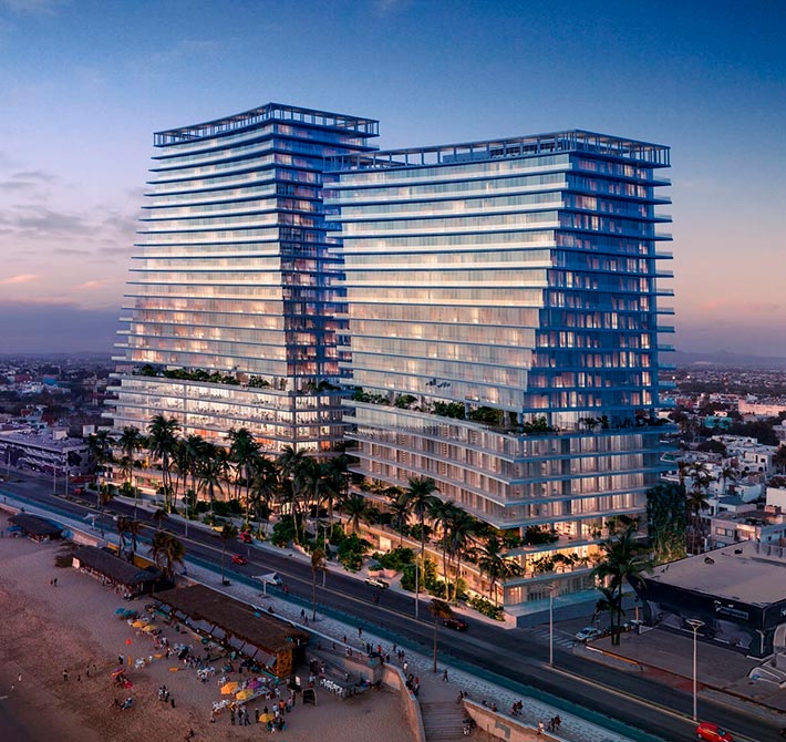 Aguamarina towers, Mazatlán, Mexico