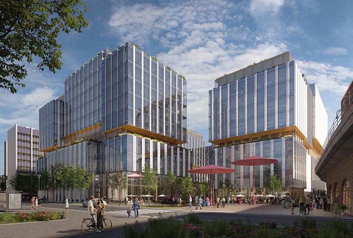 LXK Office and residential campus by MVRDV, Berlin, Germany
