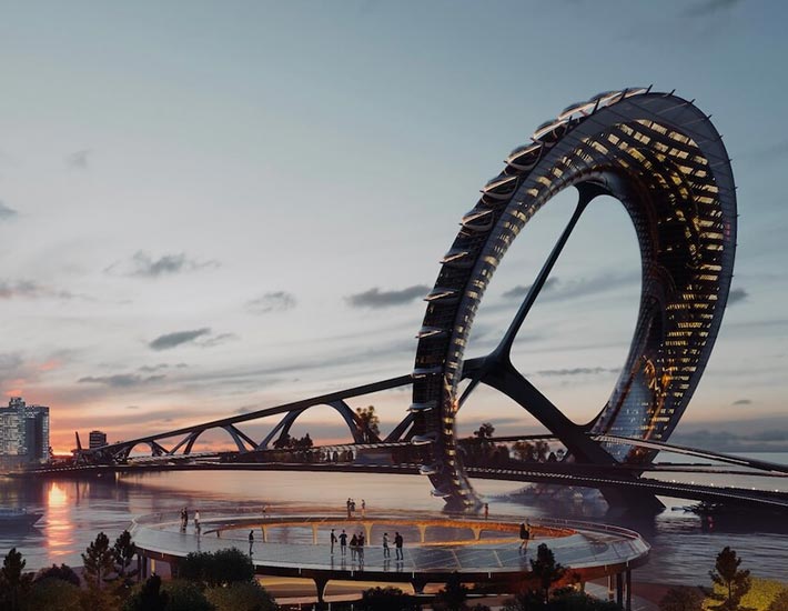 New York Financial Bridge, New Yotk City, USA
