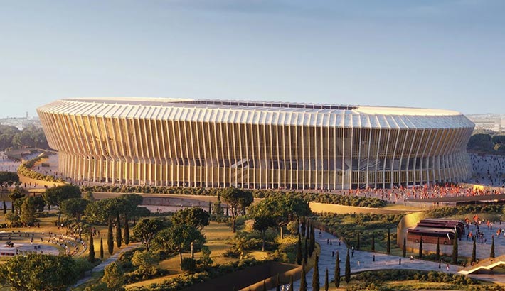 A.S. Roma stadium by Populous, Rome, Italy