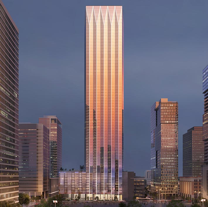 Paramount tower by Goettsch Partners, Nashville, TN, USA