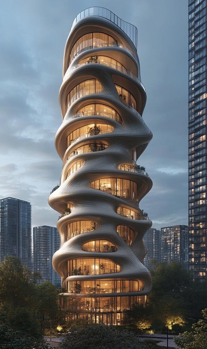 Office Tower by Green Clay Architecture, London, England