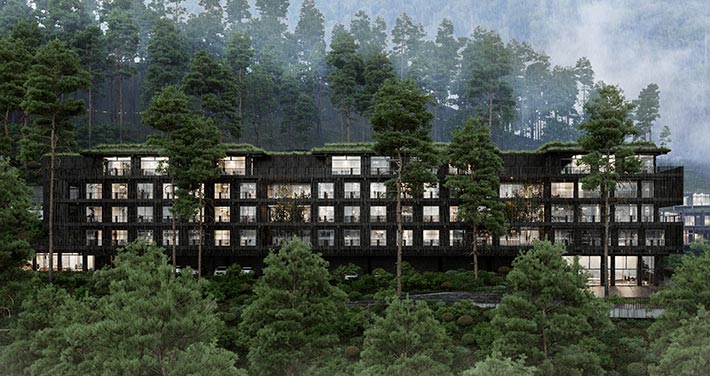 'Mountain Village' hotel complex, Shushenskoye, Russia