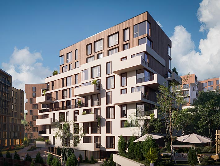 "Golosiev Hills" residential complex, Kyiv, Ukraine
