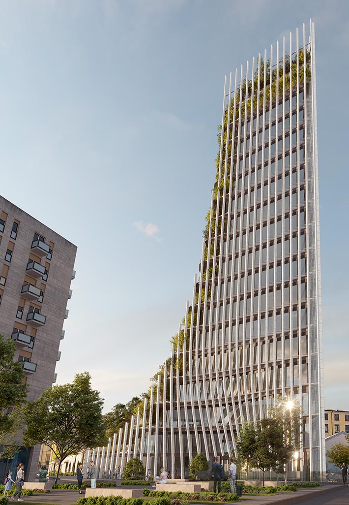 Treeoffice building by uau studio, Milan, Italy