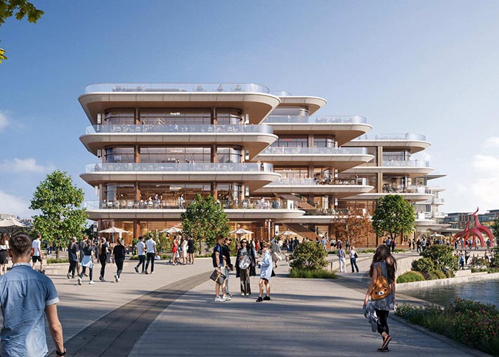 Sanlin Riverside by Foster + Partners, Shanghai, China