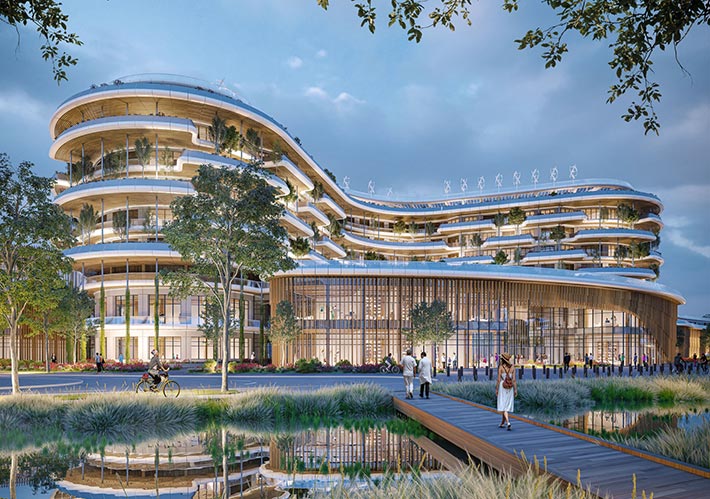 Hospiwood by Vincent Callebaut, La Louvière, Belgium