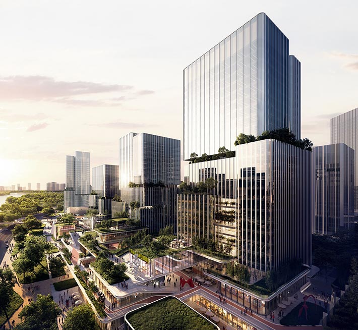 Science and Technology City by Aedas, Mianyang, China