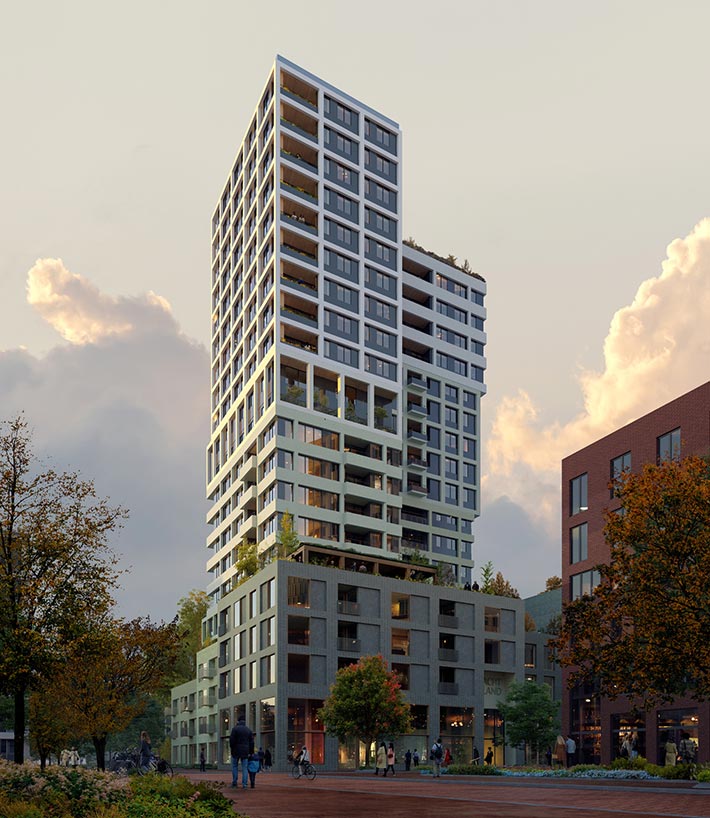 Nachteiland tower by MVRDV, Amsterdam, the Netherlands
