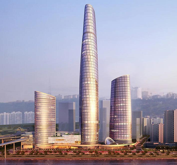 International Land-Sea Center by KPF, Chongqing, China