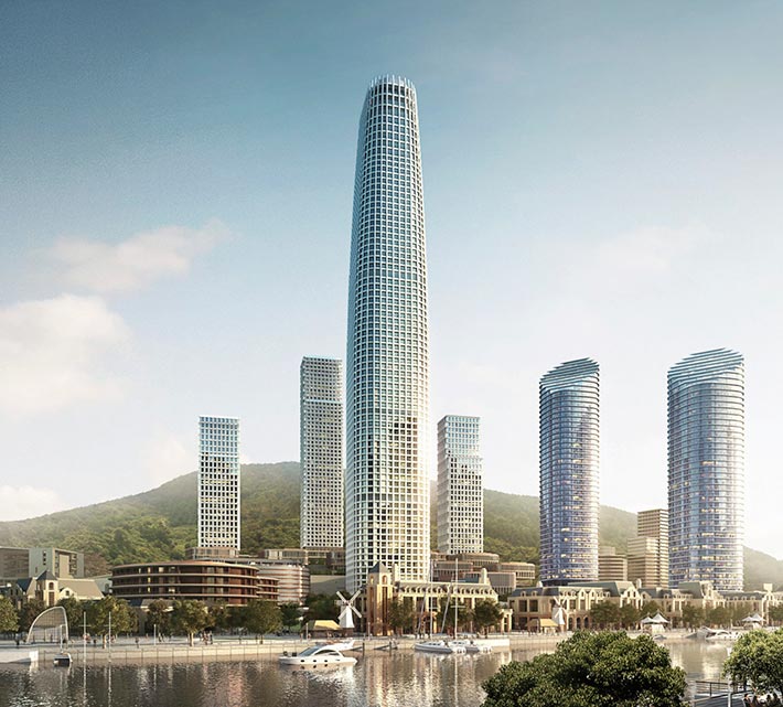 Guiyang World Trade Center by SOM, Guiyang, China