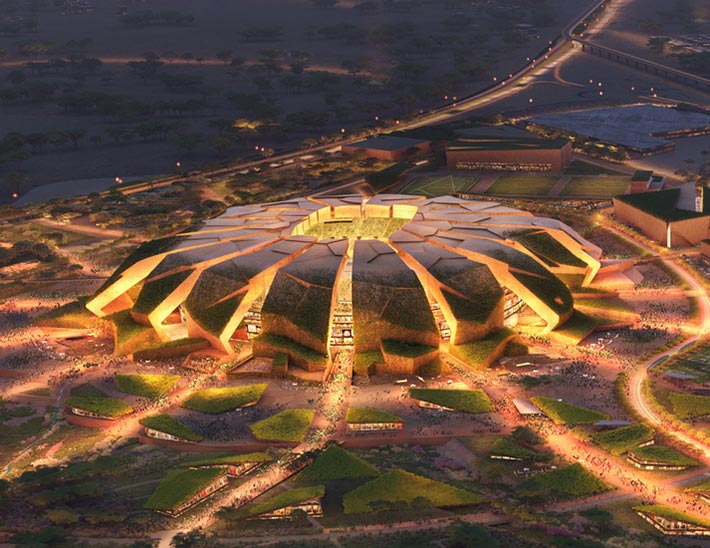 King Salman Stadium by Populous, Riyadh, Saudi Arabia
